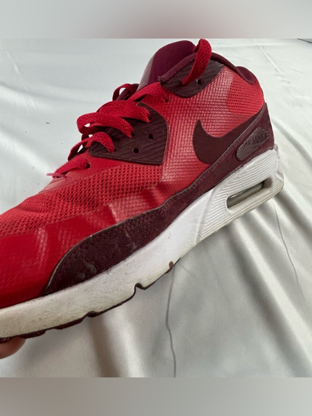 Nike Air Max 90 Ultra 2.0 Essential 875695600 Red Mens 10.5 No box *flaws* - Picture 6 of 16